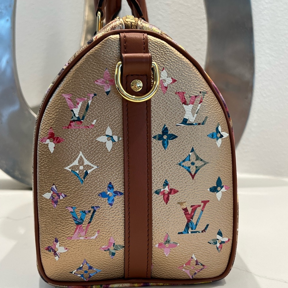 BRAND NEW GARDEN SPEEDY 25 Louis Vuitton flower monogram 🥳 RARE 🤩 AUTHENTIC - Picture 8 of 10